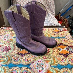 John Fluevog F-Shoes Cowboy Low Lavender Size 10